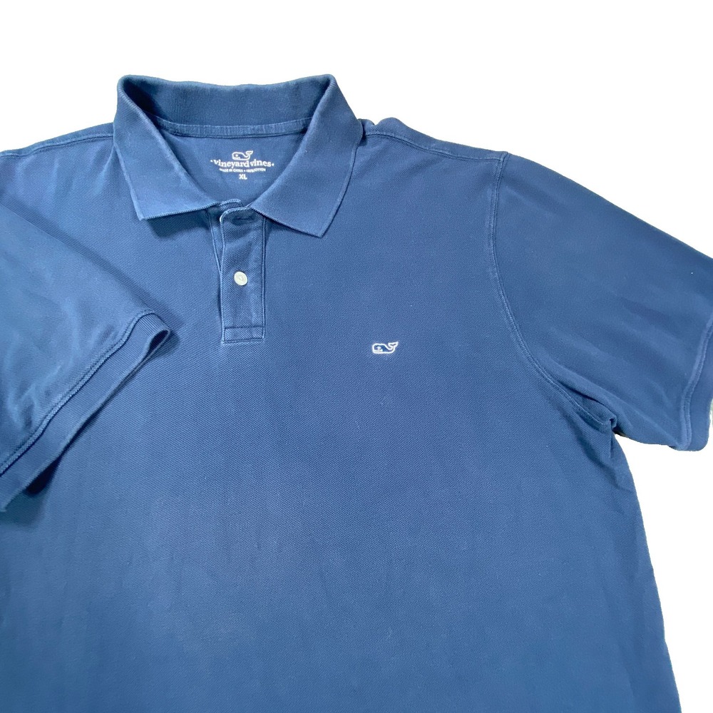 Vineyard Vines Shirt Blue Men XL Preppy Golf Tee Sport Polo Athletic Performance